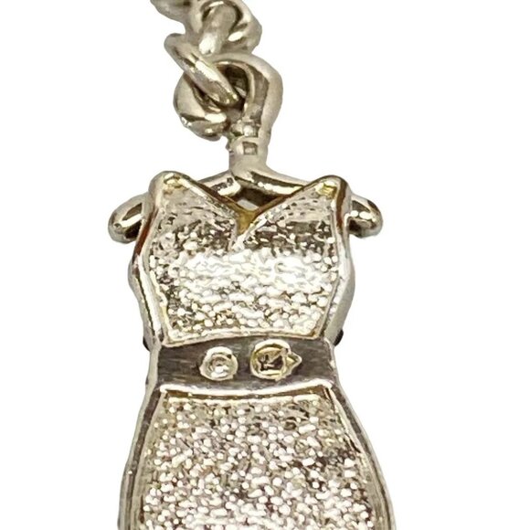 Auth SWAROVSKI - Black Silver Hardware Swarovski Crystal Bag Charm - Picture 3 of 4